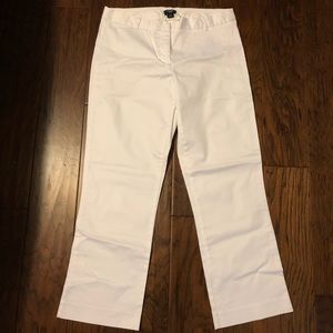 J. CREW City Fit Dress Pants Trousers Size 6 White